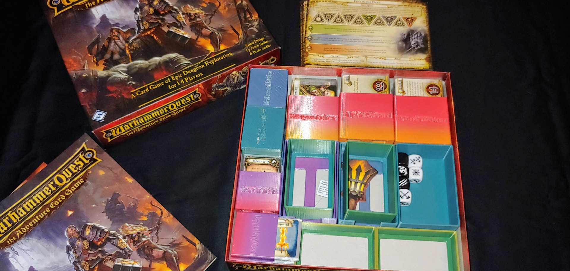 FFG Warhammer Quest ACG Game Insert and Organizer