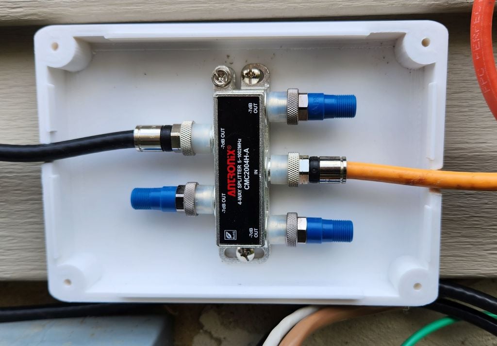 Coax Cable Splitter Cover