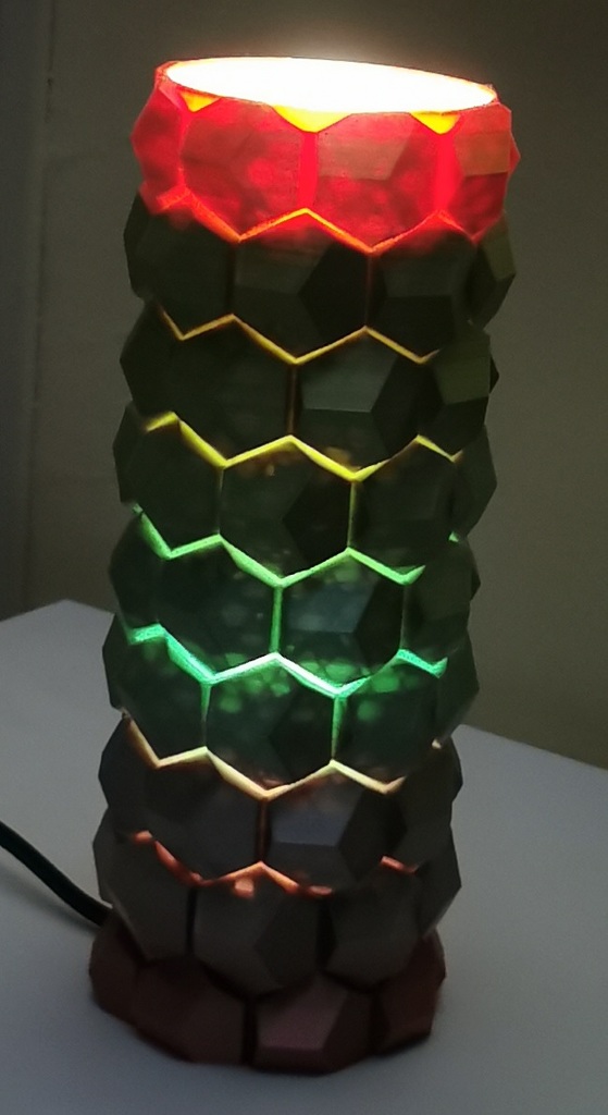 LAMP 3D CUBE RAINBOW