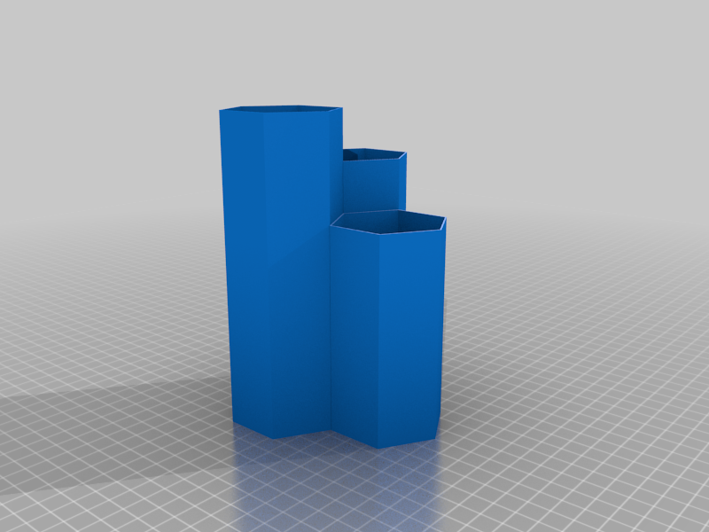 hexagonal pen holder