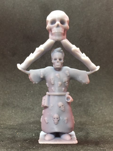 Human Warlock With Skulls