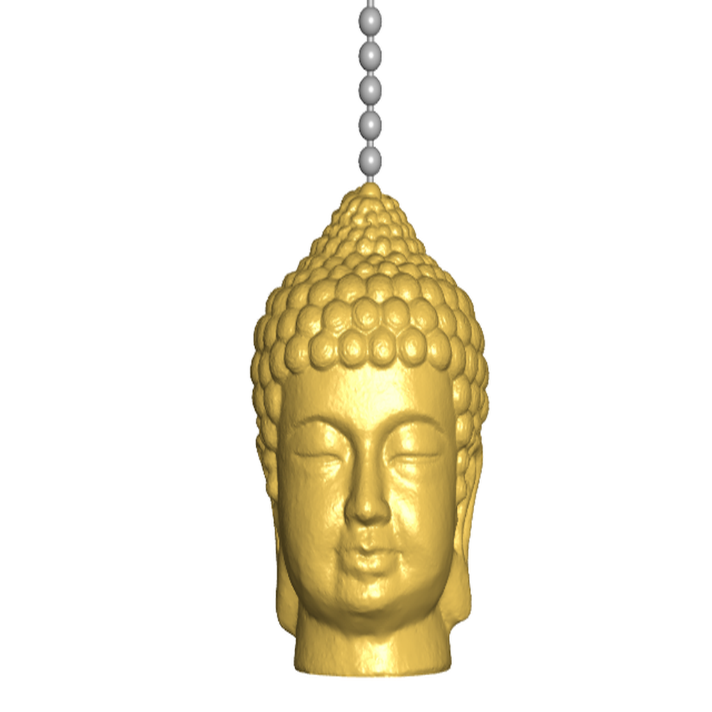 Buddha Pull Ball Chain or Keychain Knob | Handle | Fob | Finials