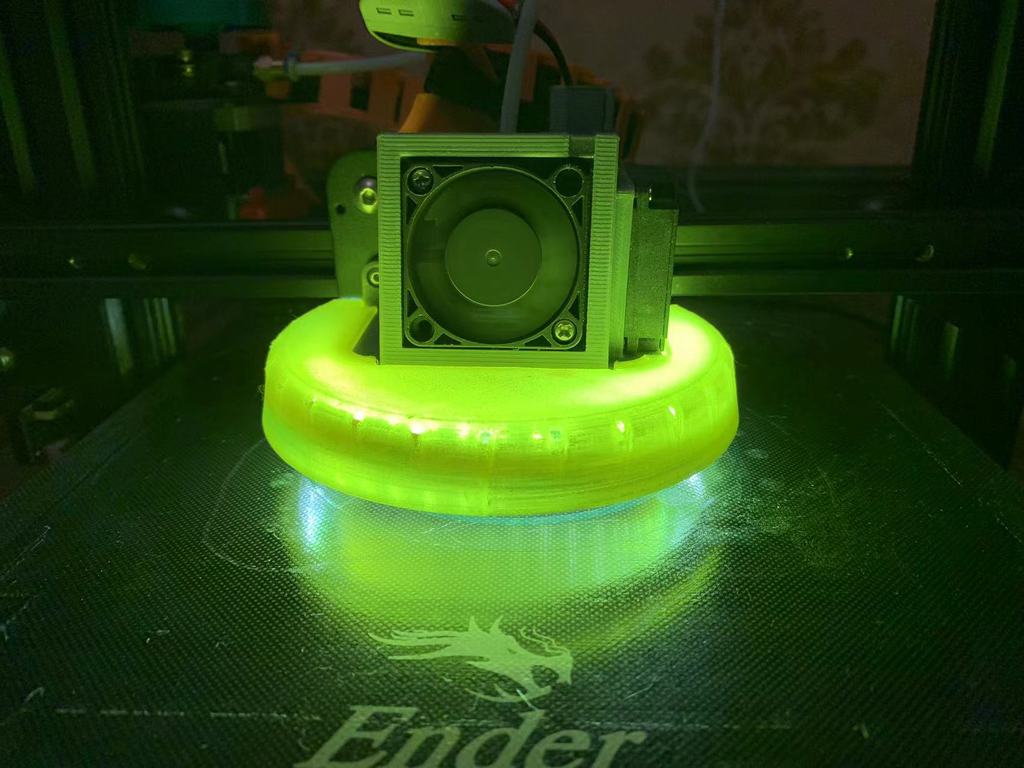 Ender 3 v2 Led Light ring（Satsana Ender 3 Fan Duct Plugin)