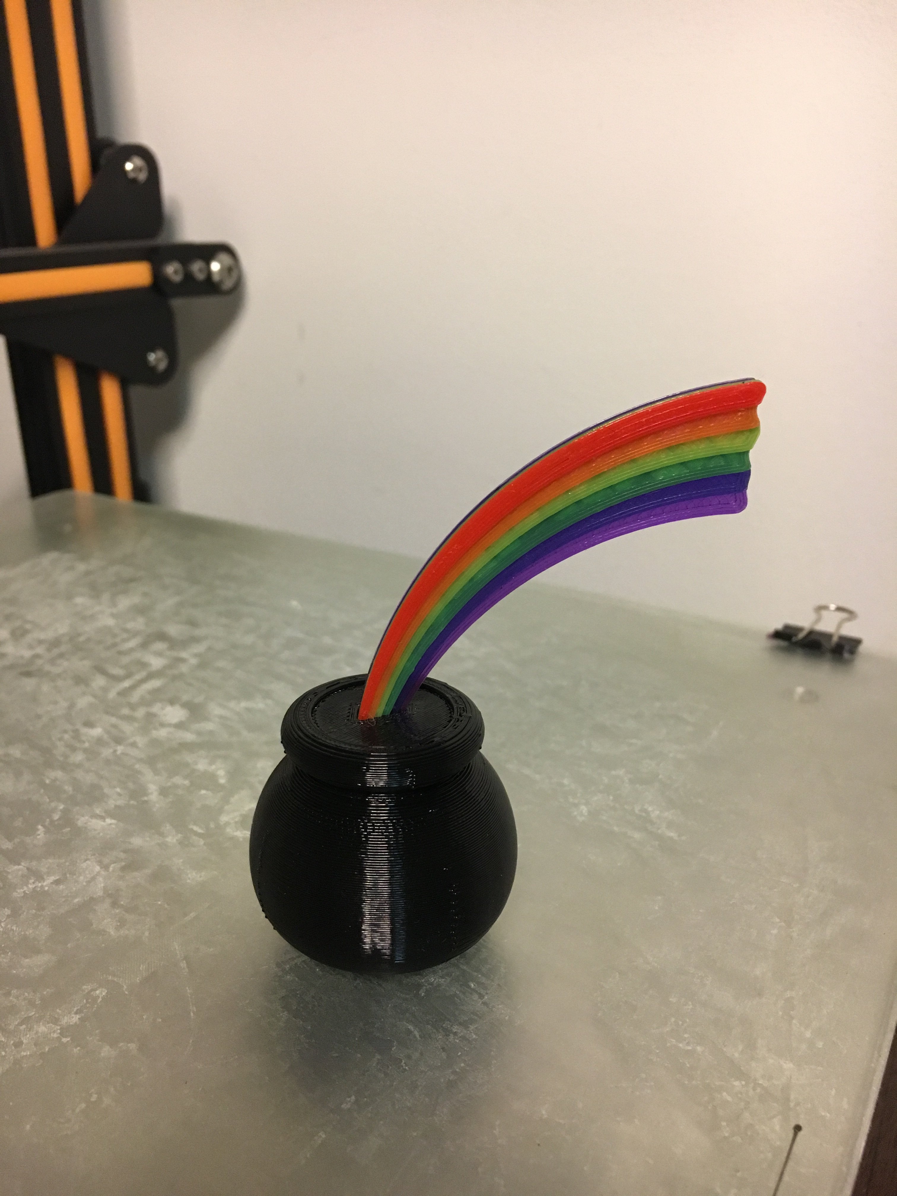 St. Patricks Day Rainbow with Pot of Gold