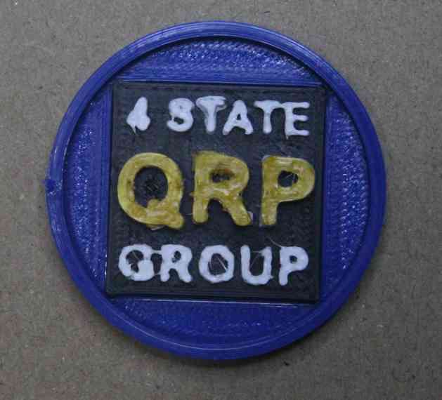 4 State QRP Group simple "Challenge Coin"