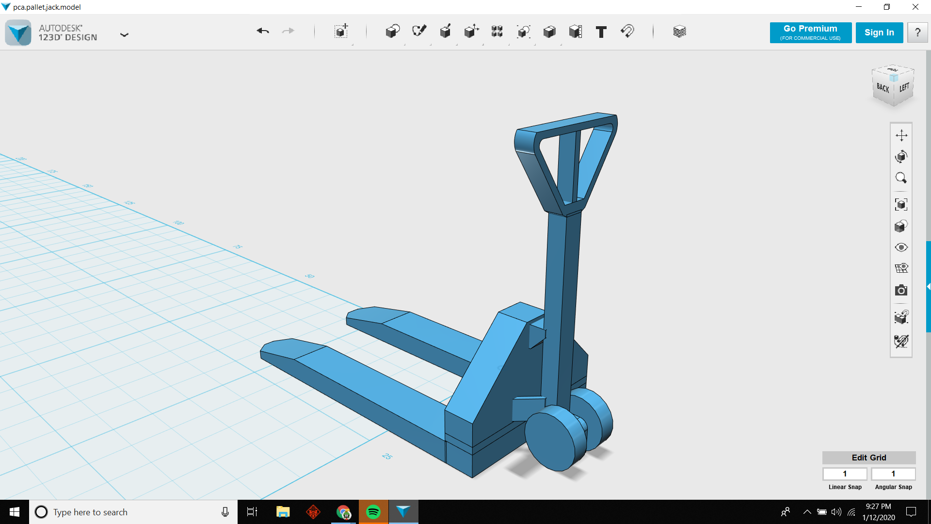 simple print pallet jack