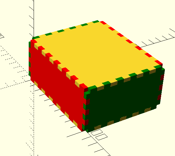 Yet Another Parametric, Laser Cut,  Finger Joint, Box Generator