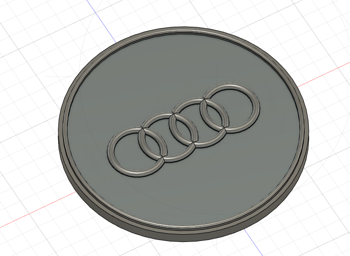 Audi 70mm badge