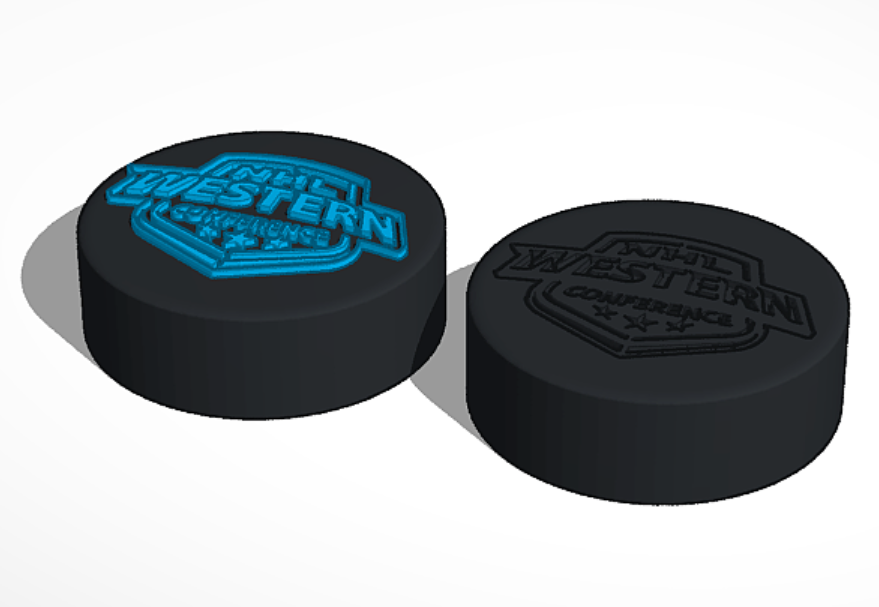 Western Conference NHL Hockey Puck Logo