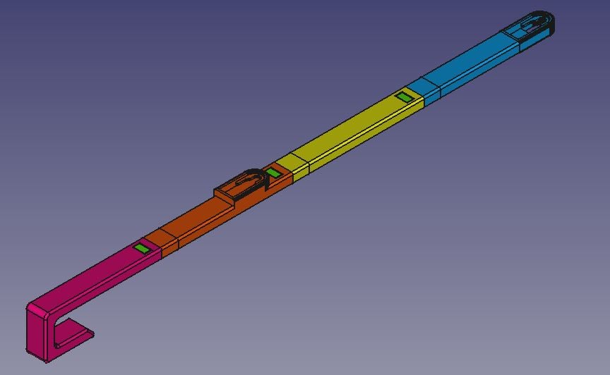 Mounting elements for IKEA's STUGVIK shower rack