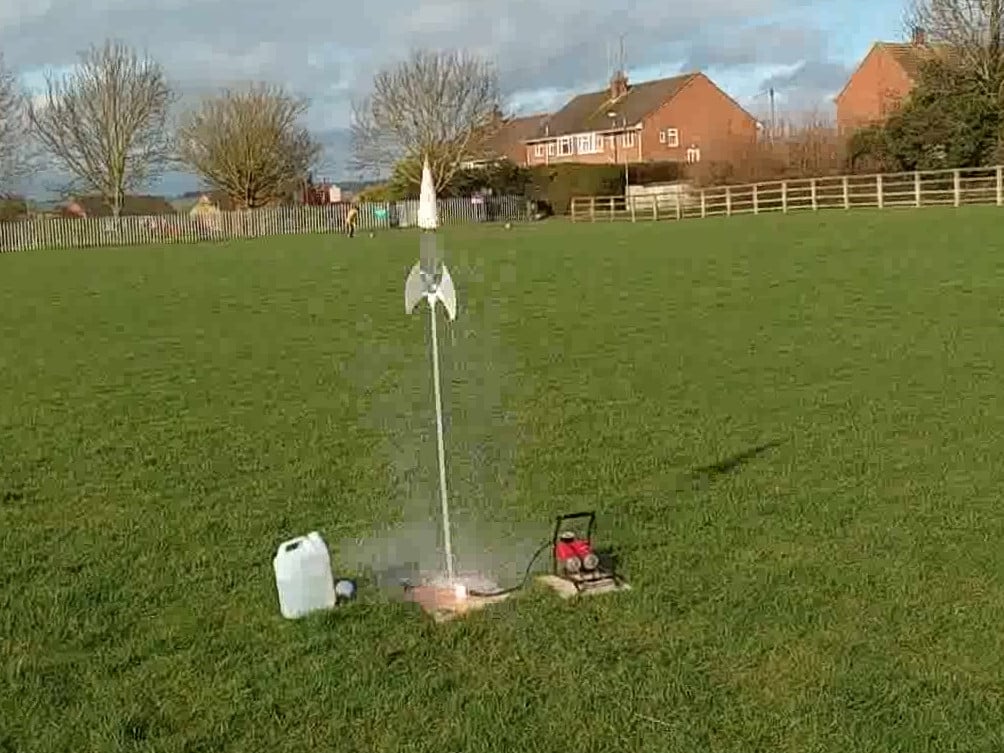Bottle rocket launcher