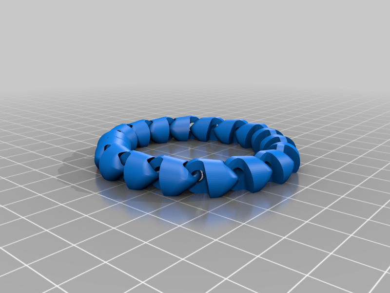Articulated Chain Fidget Loop Bracelet