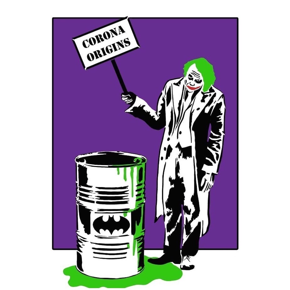 Joker 3 layered stencil