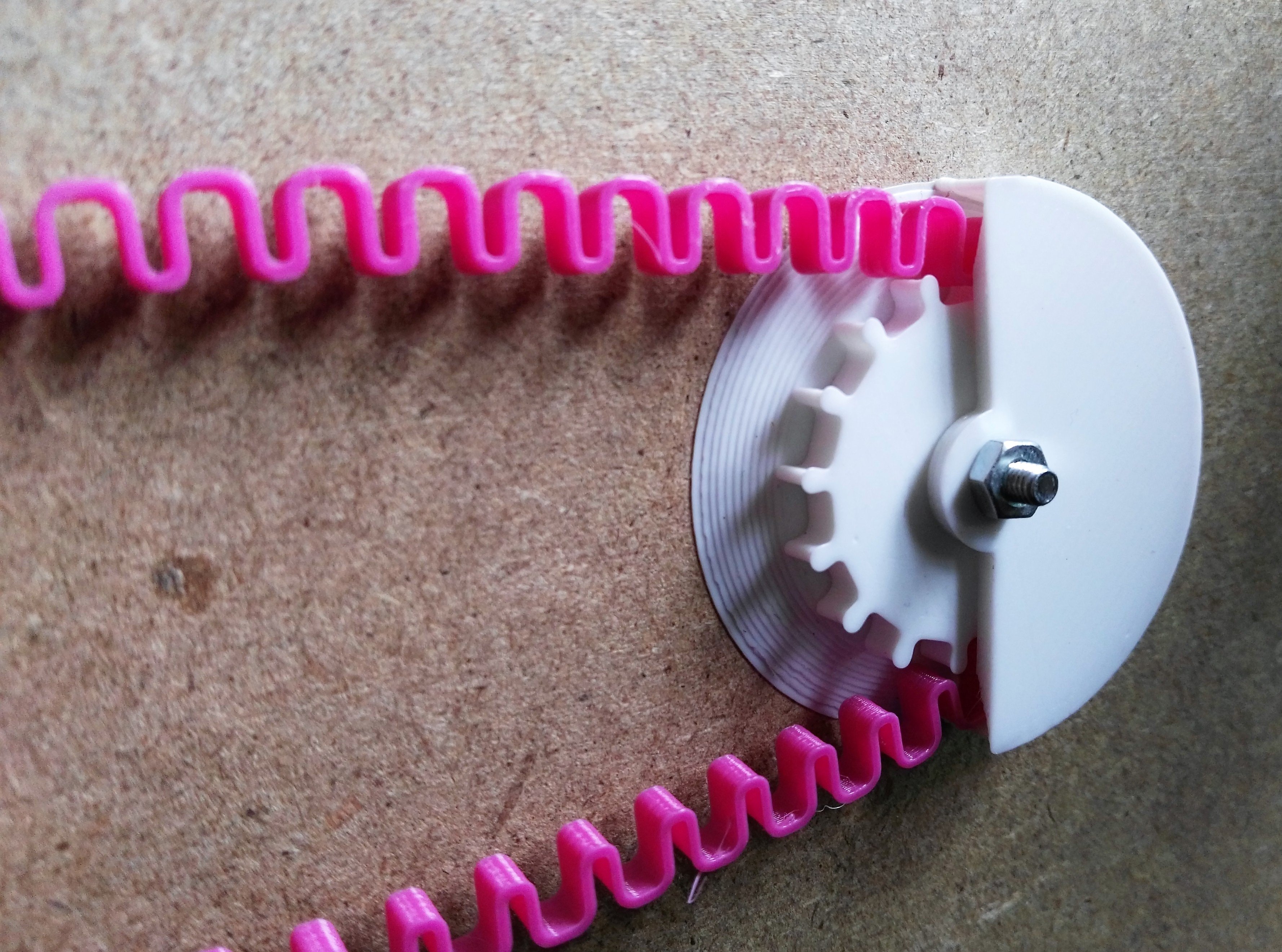 Customizable PLA/ABS flexible timing belt tool