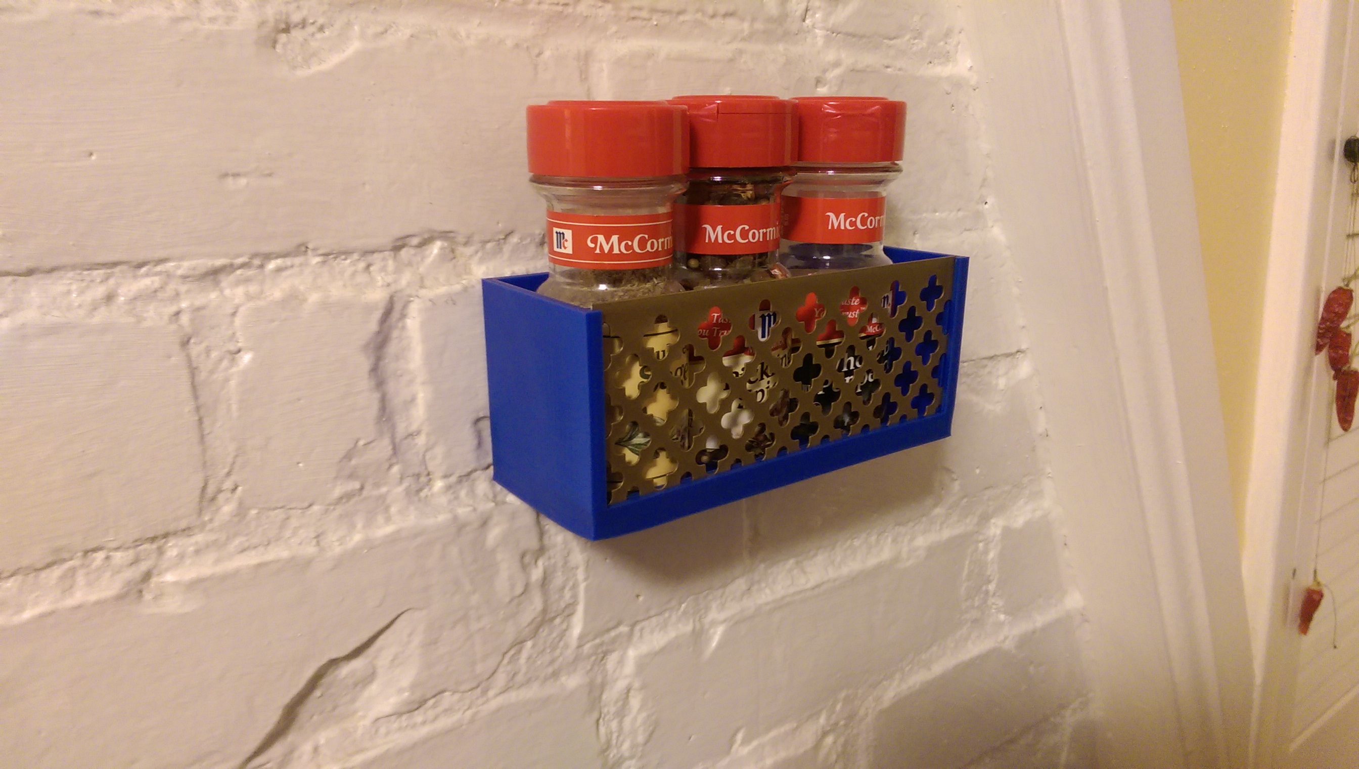 Storage Shelf with Decorative Insert