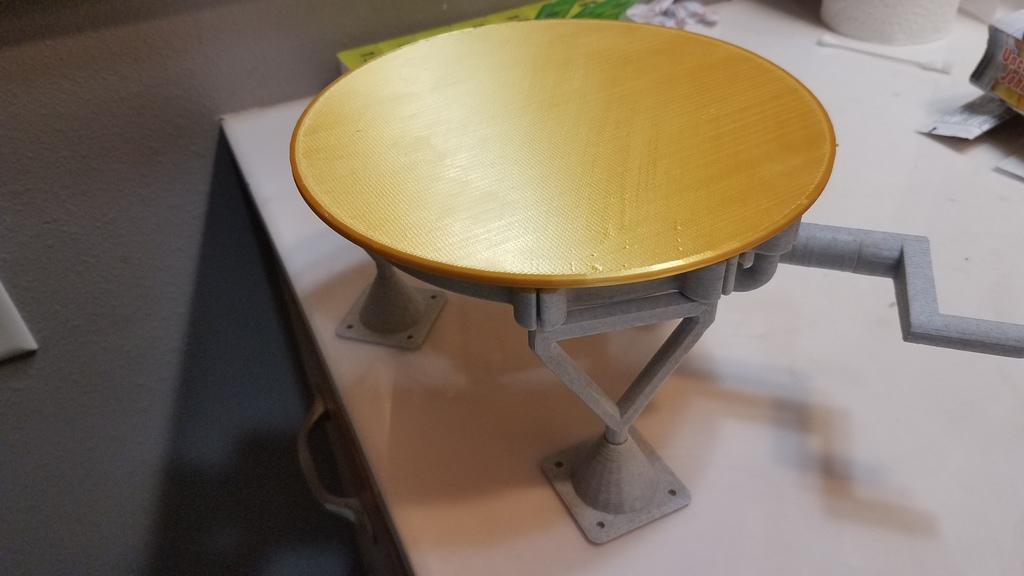 Fully 3D-printable turntable remixed leg and foot