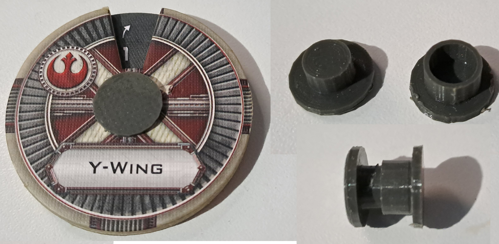 X-Wing movement wheel pin