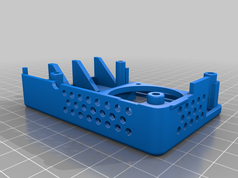Rear Raspberry Pi 4B Octoprint Case Optimized for NOCTUA