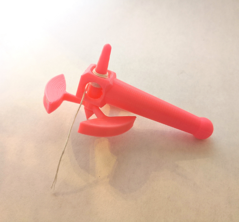 Spinning Orbital Tops with Launcher