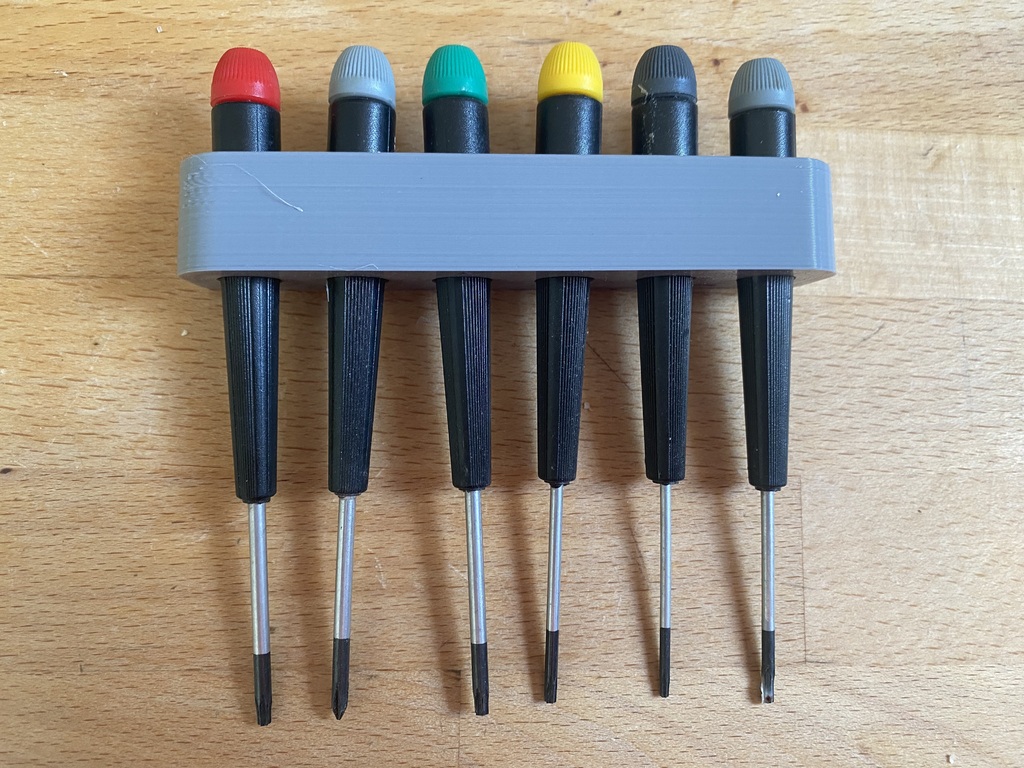 Wall mount for screwdrivers