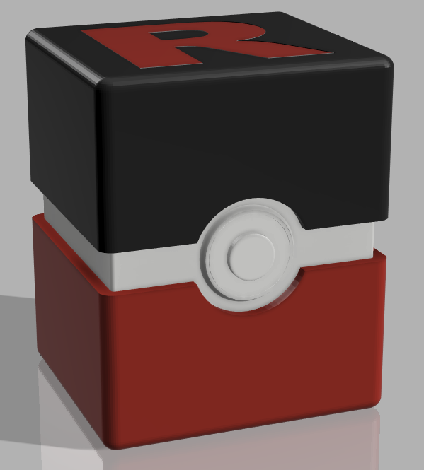 Team Rocket Ball - Pokemon Card Deck Case TCG