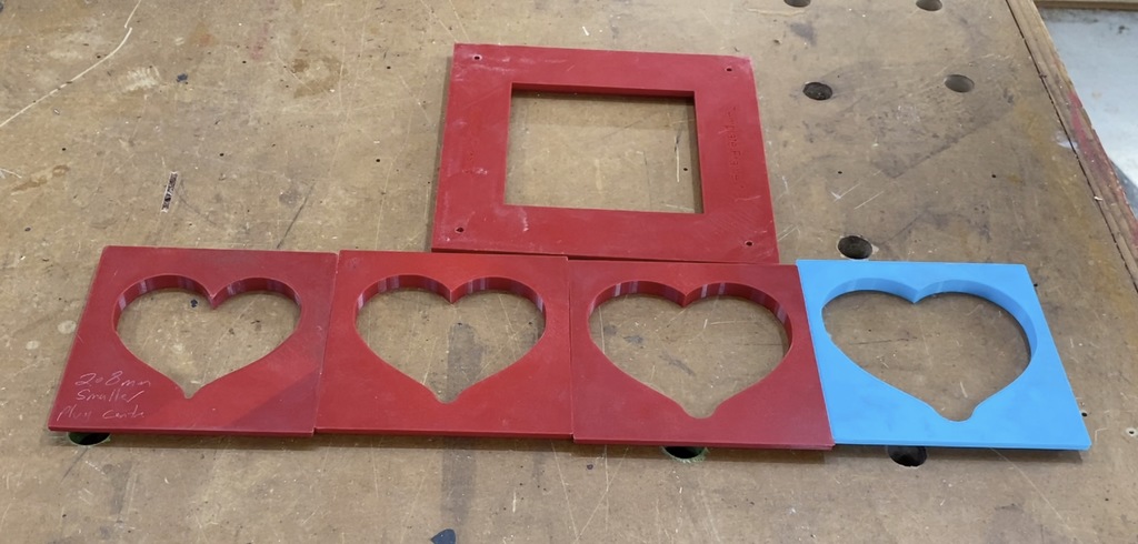 Heart shaped router templates