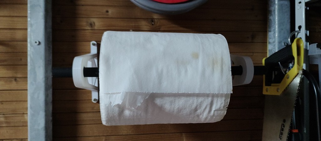 Heavy duty paper towel wall bracket