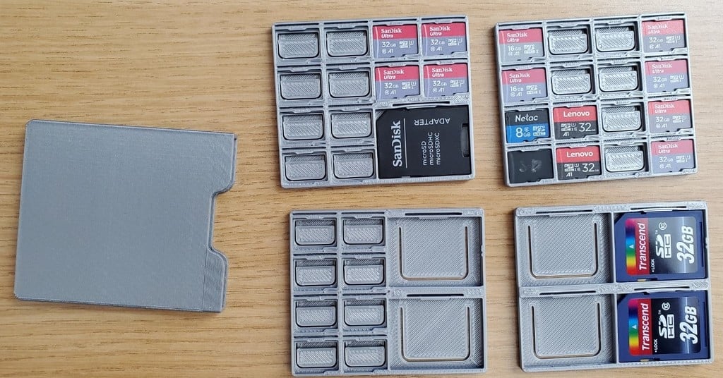 Improved SD and microSD Card Cases