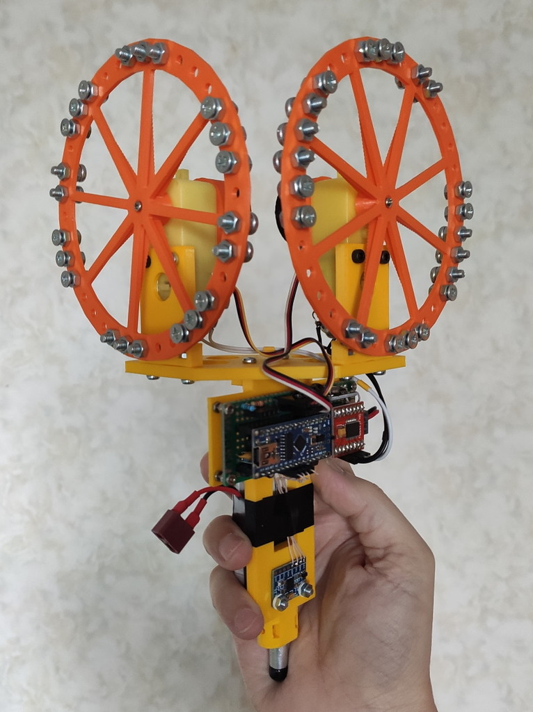 Two axis self balancing stick (DC motors)