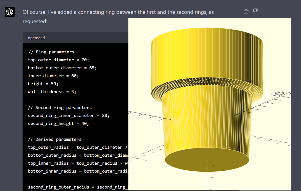 ChatGPT Cupholder Adapter (openscad)