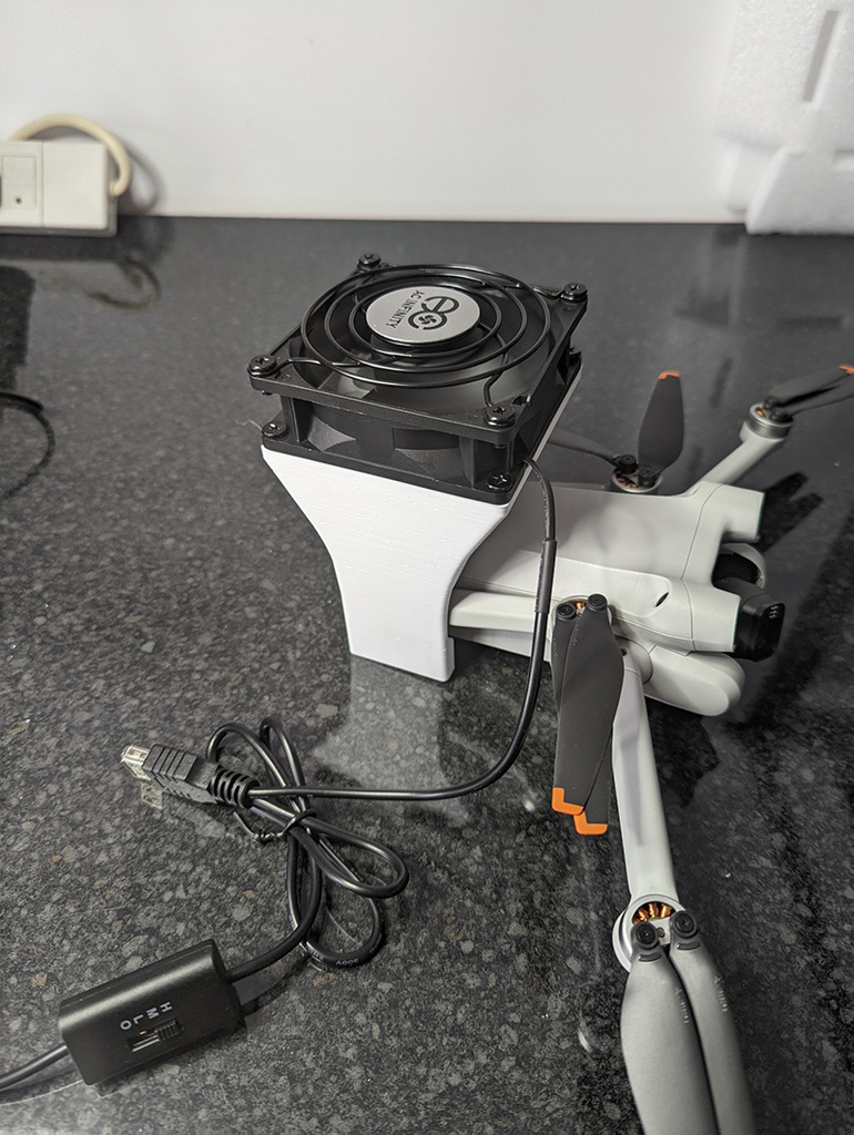 DJI Mini 3 cooling fan for static use