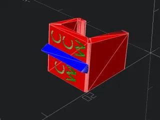 Nut Clipper - Parametric OpenSCAD Remix of Bed Adjustment Wheel Clip for Metal Wheels