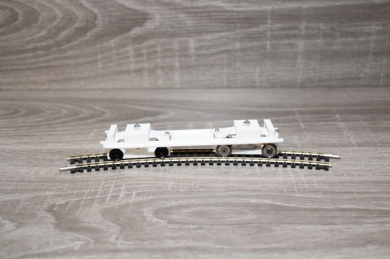 HO Model Train DIY Power Chassis with Custom Bogies