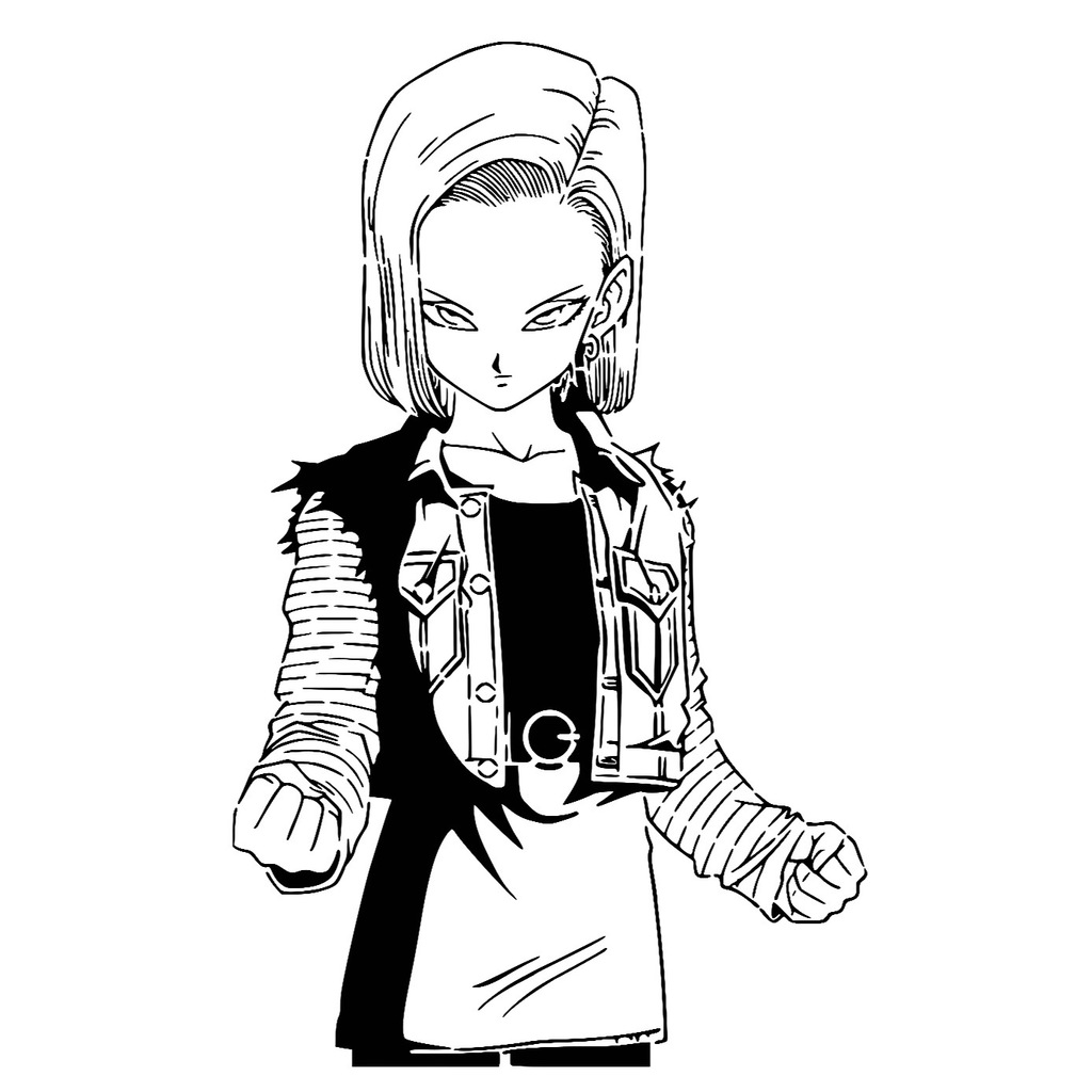Android 18 stencil