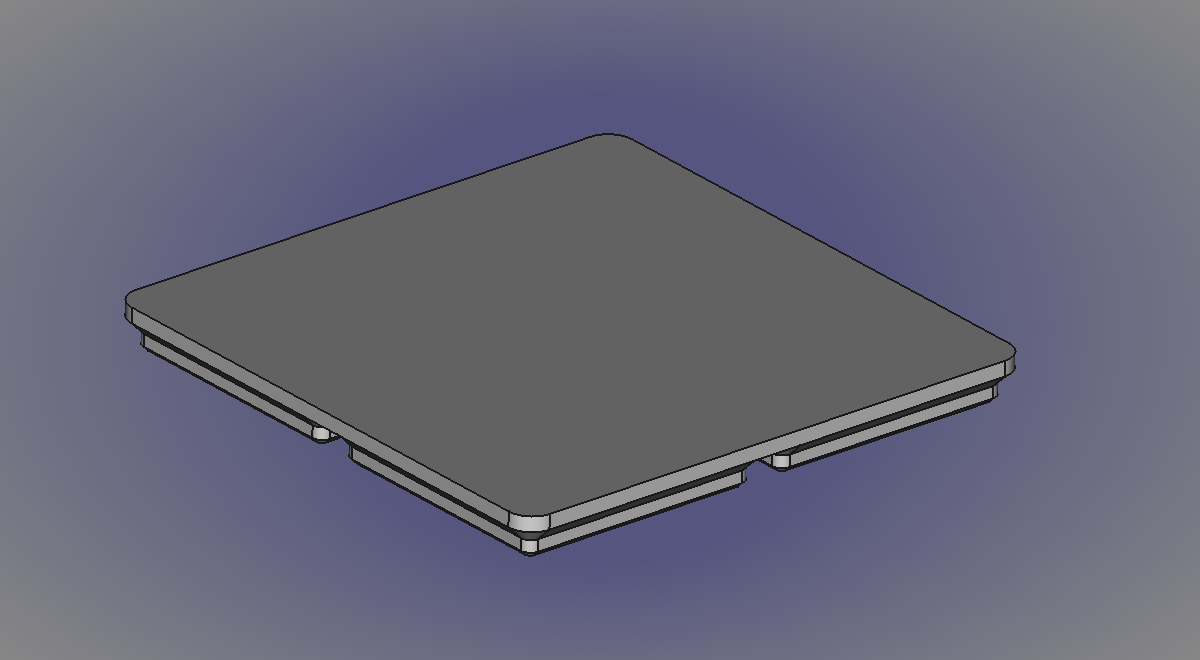 FreeCAD Gridfinity Parametric Bin Base Blank