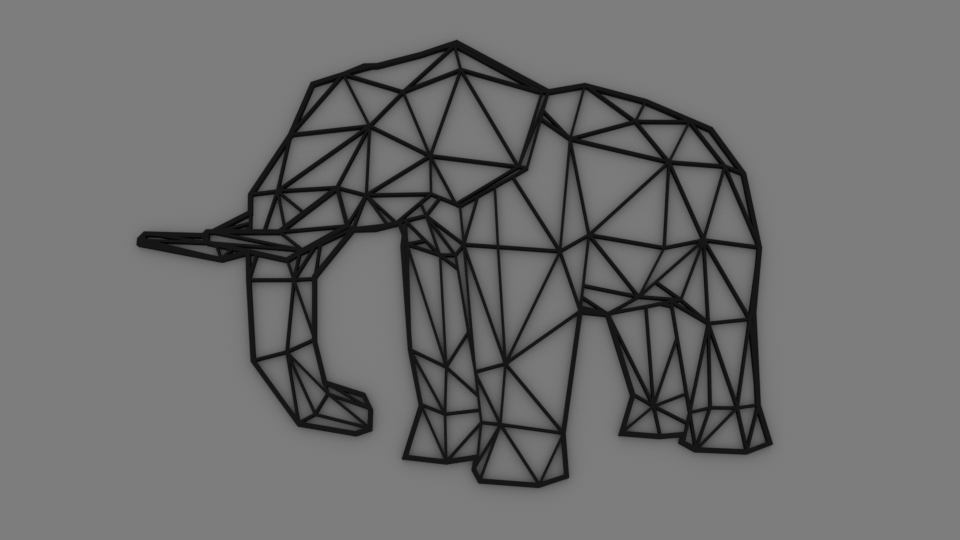 Low Poly Elephant