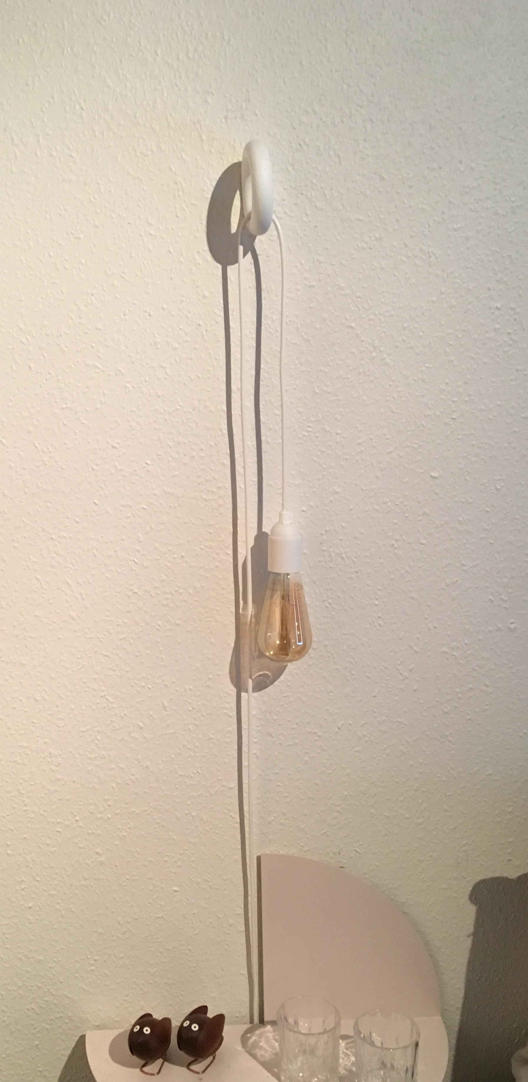 Hanger hook / ring with wall-mount