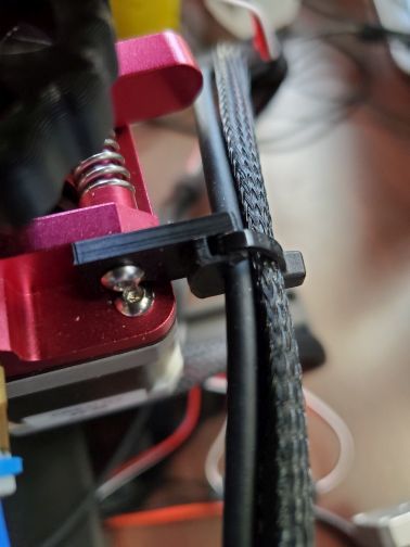 Aluminum Extruder Cable Support (Ender 3 + Others)