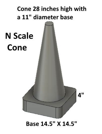 N Scale -- Traffic Cones