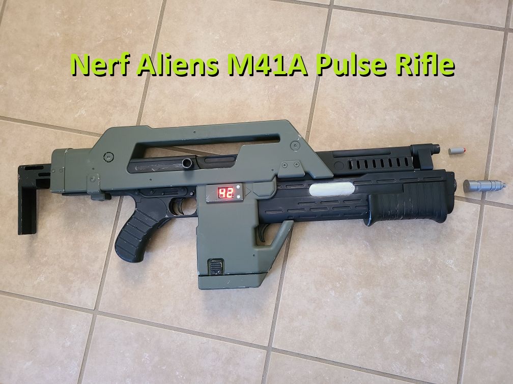 Nerf M41A Pulse Rifle Modifications