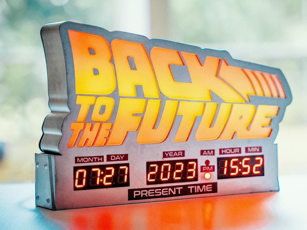 Back To The Future Lamp and Clock