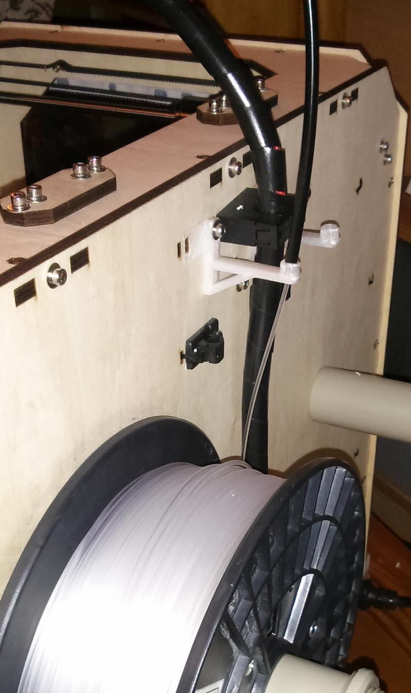 Filament guide bracket & spacer - Replicator dual