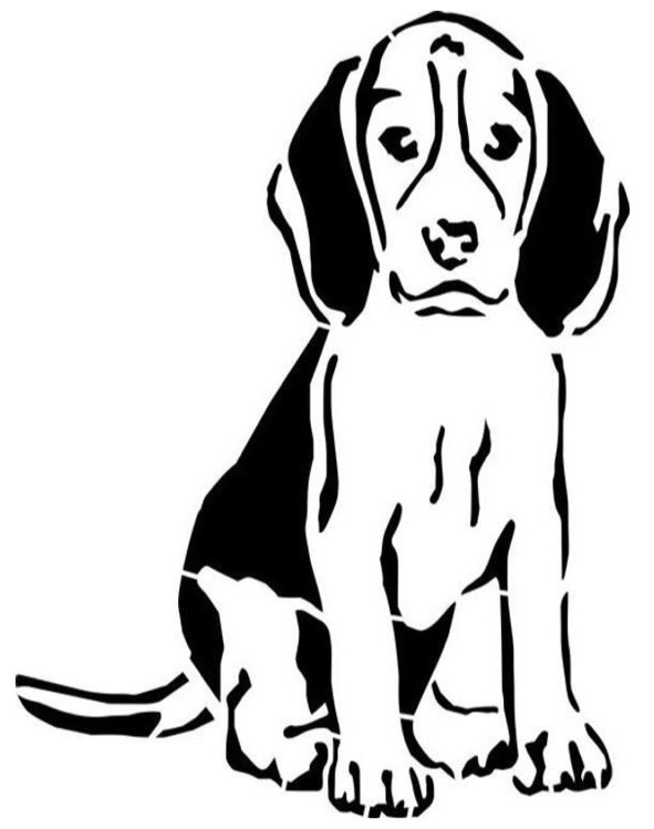 Beagle stencil 2