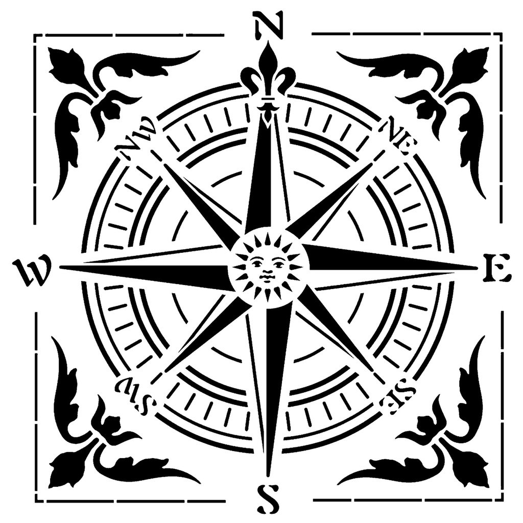 Compass stencil