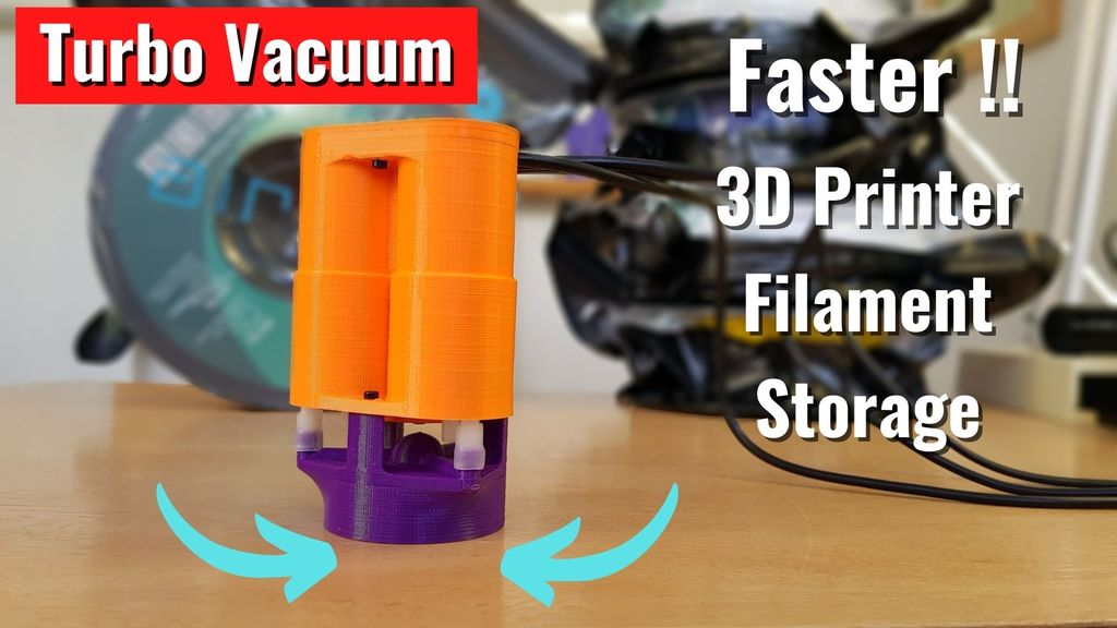DIY 3D Printer filament storage vacuum pump