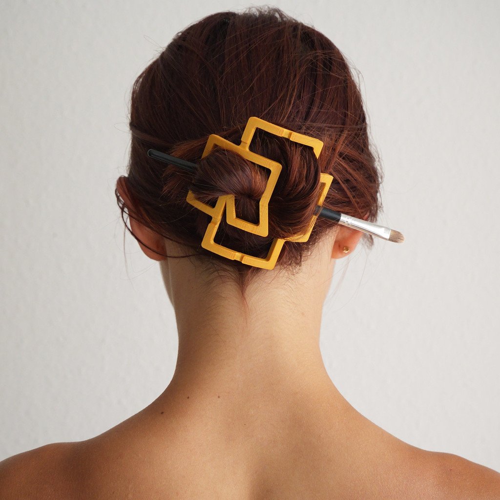 Rammstein logo hair pin