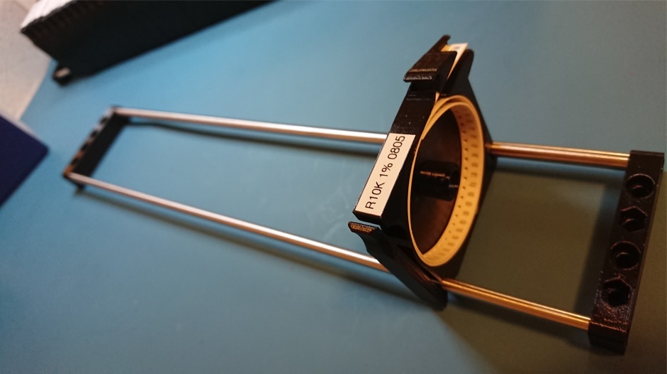 SMD tape dispenser steel rod mounting rail