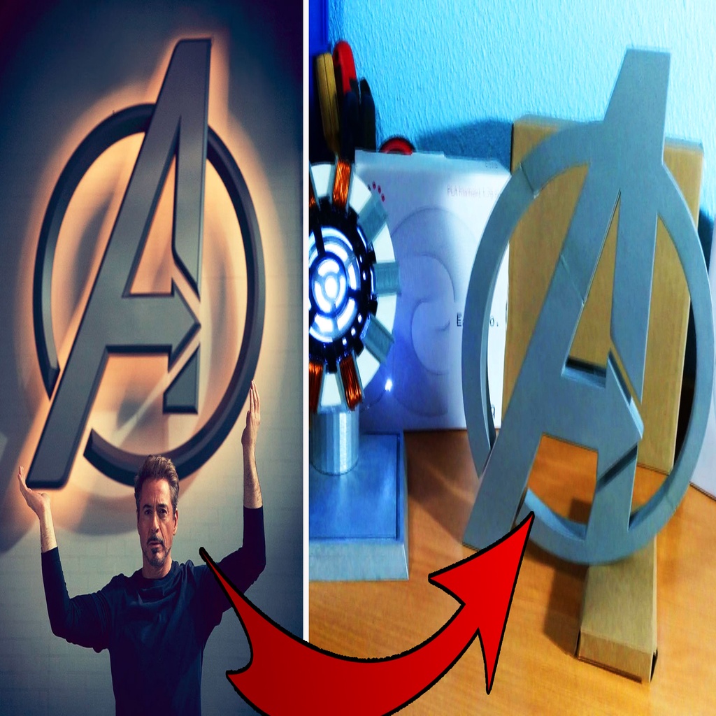  Great Avengers logo with LEDs