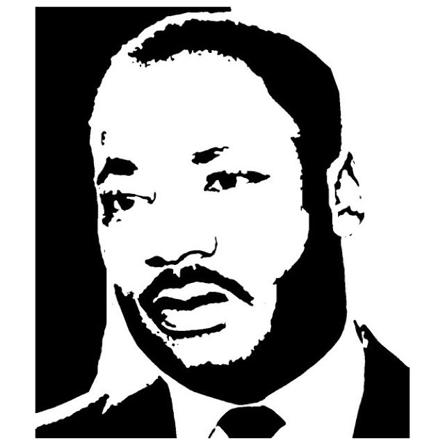 Martin Luther King stencil