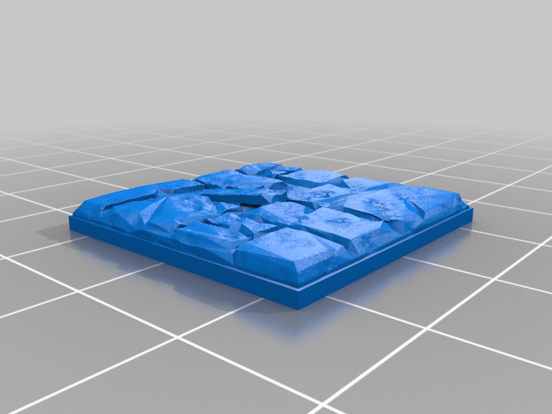 Stone floor tile. low poly style